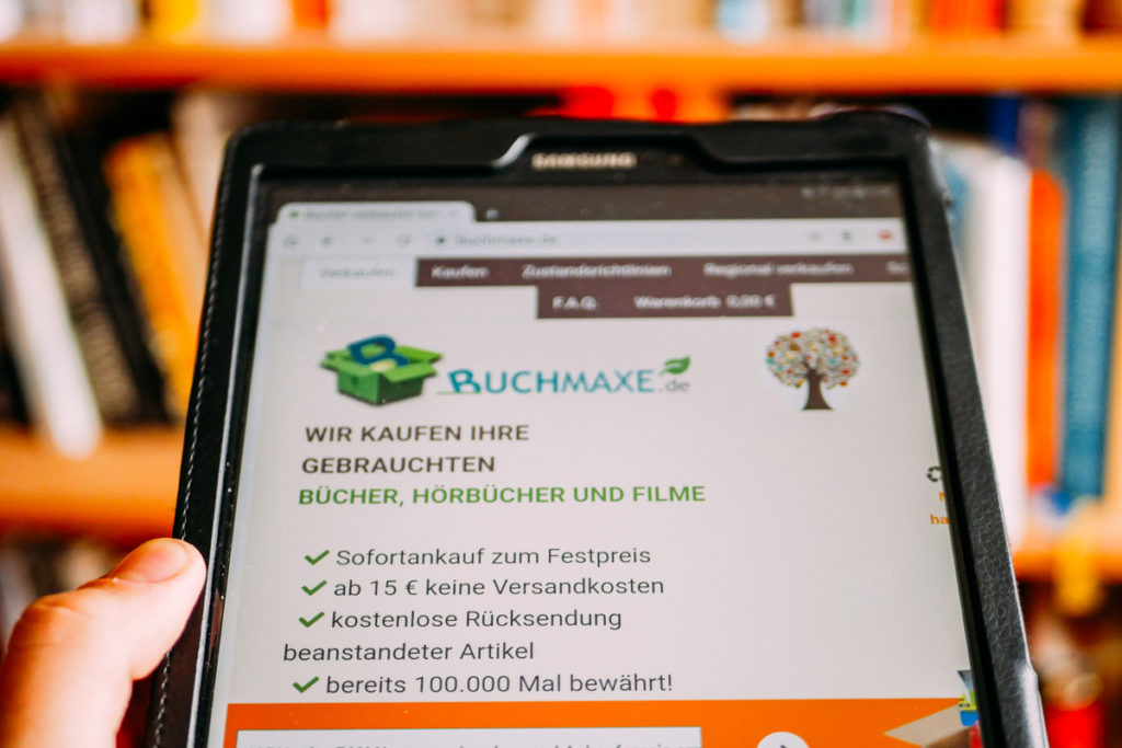 Buchmaxe hilft beim nachhaltigen Buchkonsum.